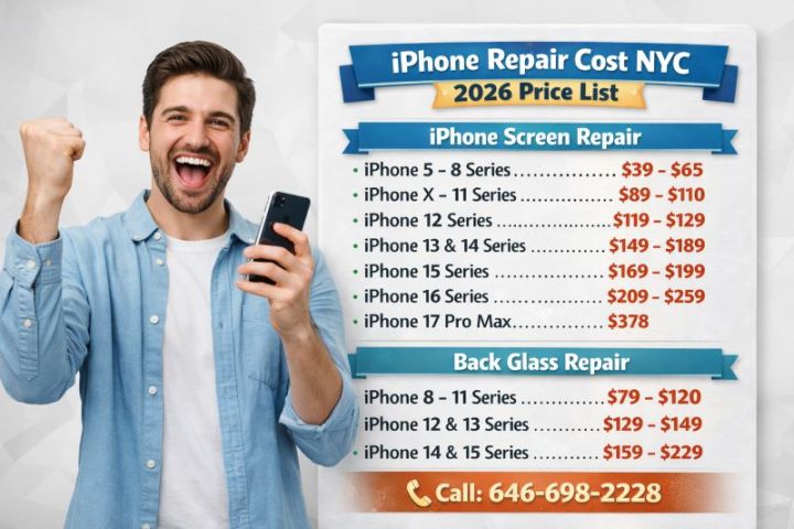 iPhone Repair Cost in NYC – Updated 2026 Price Guide - iPhone Repair NYC
